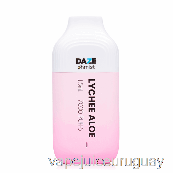 7 Daze Ohmlet 7000 0% Cero Nicotina Desechable Lichi Aloe Vape Recargable